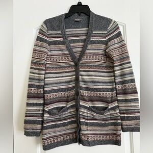 Eddie Bauer Multicolor Striped Cardigan